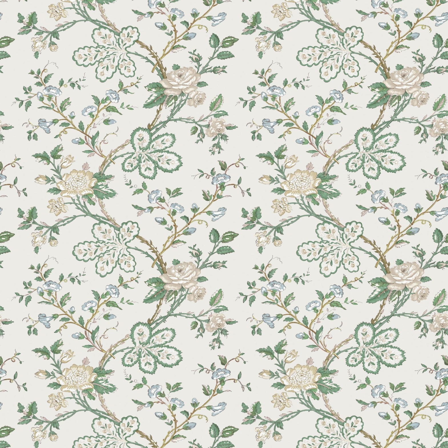 Dauphine Genevieve Green/Blue/Ivory NCW4634-01