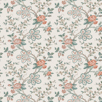Dauphine Genevieve Teal/Coral/Ivory NCW4634-02