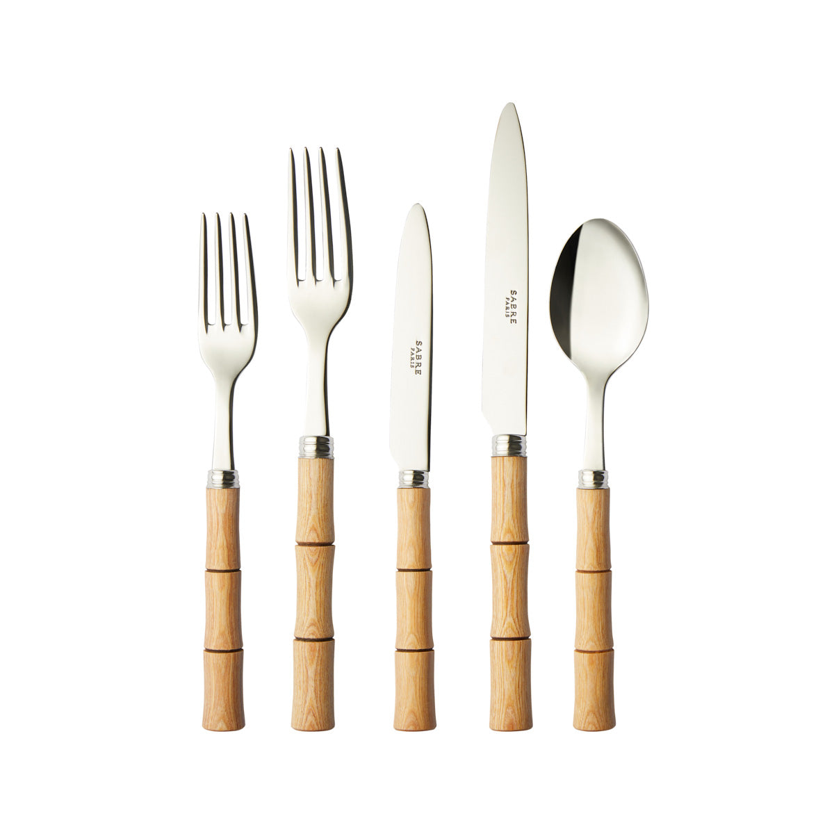 Natural Bamboo Cutlery Set of Five