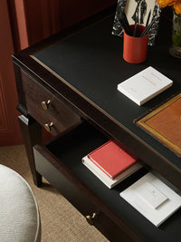 Nina Campbell Max Desk in Dark Mahogany room setting