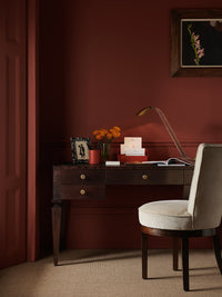 Nina Campbell Max Desk in Dark Mahogany room setting