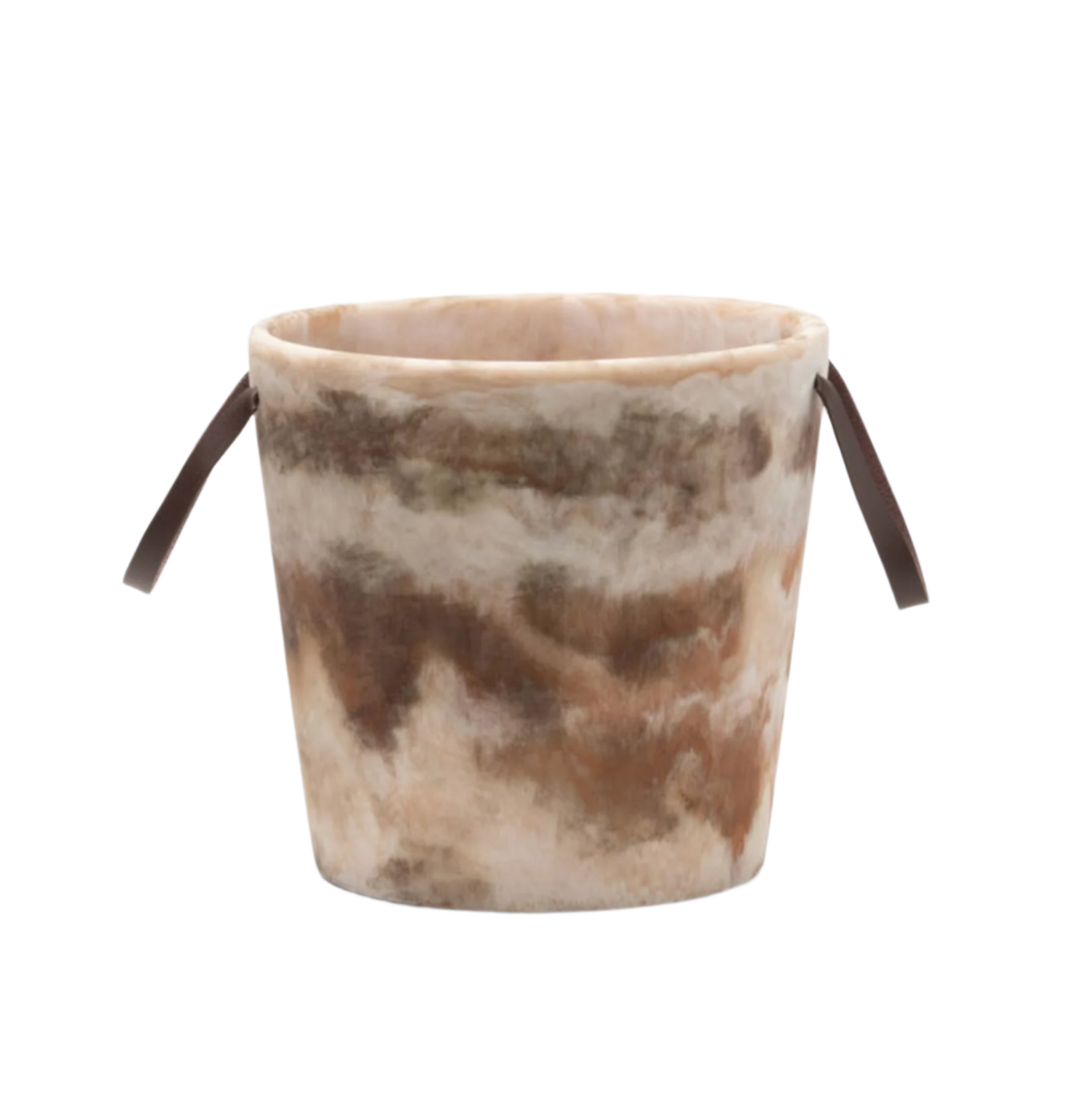 Nina campbell Wesley Brown Swirl Resin Champagne Bucket on white background