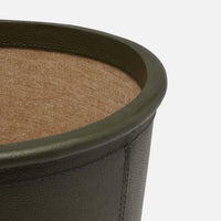 Ogden Forest Full-Grain Leather Wastebasket