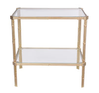 Nina Campbell Pagoda End Table in Gold Gilt
