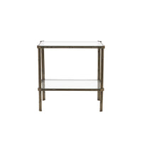 Nina Campbell Pagoda End Table in Bronze Rust