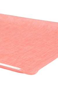 Nina Campbell Coral Fabric Tray Large corner shot against a white background