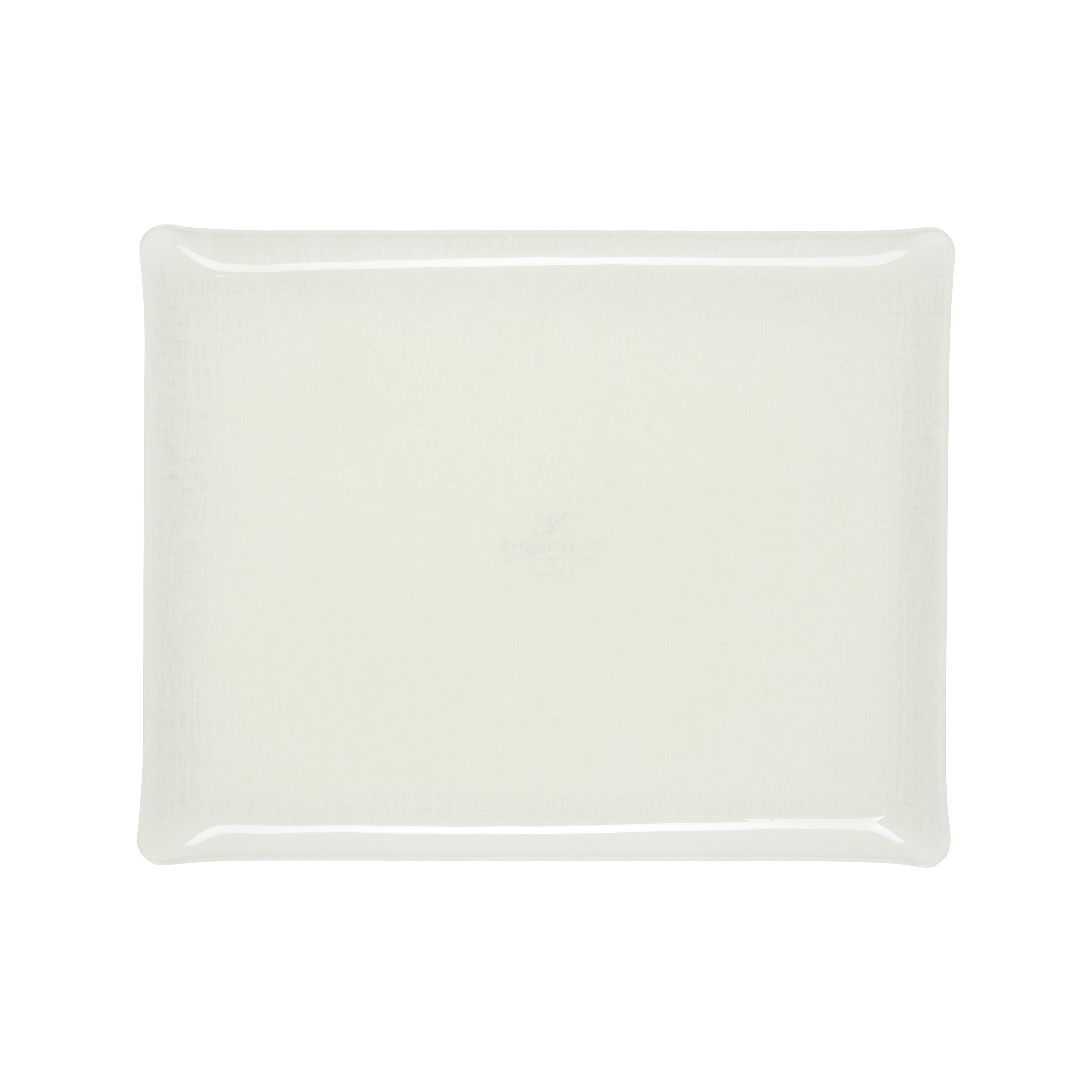 Nina Campbell White Fabric Tray Large against a white background