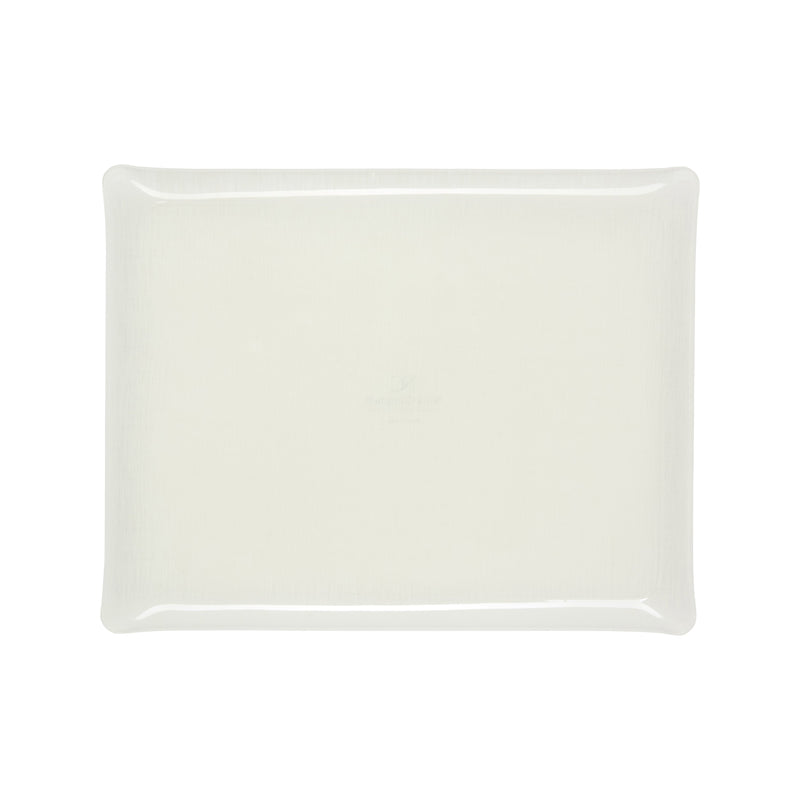 Nina Campbell White Fabric Tray Large against a white background