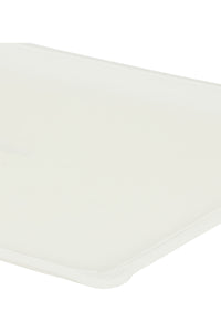 Nina Campbell White Fabric Tray Medium corner shot against a white background