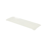 Nina Campbell White Fabric Tray Oblong against a white background