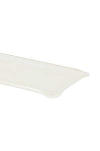 Fabric Tray Oblong White