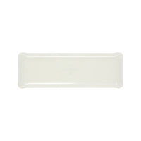 Nina Campbell White Fabric Tray Oblong against a white background