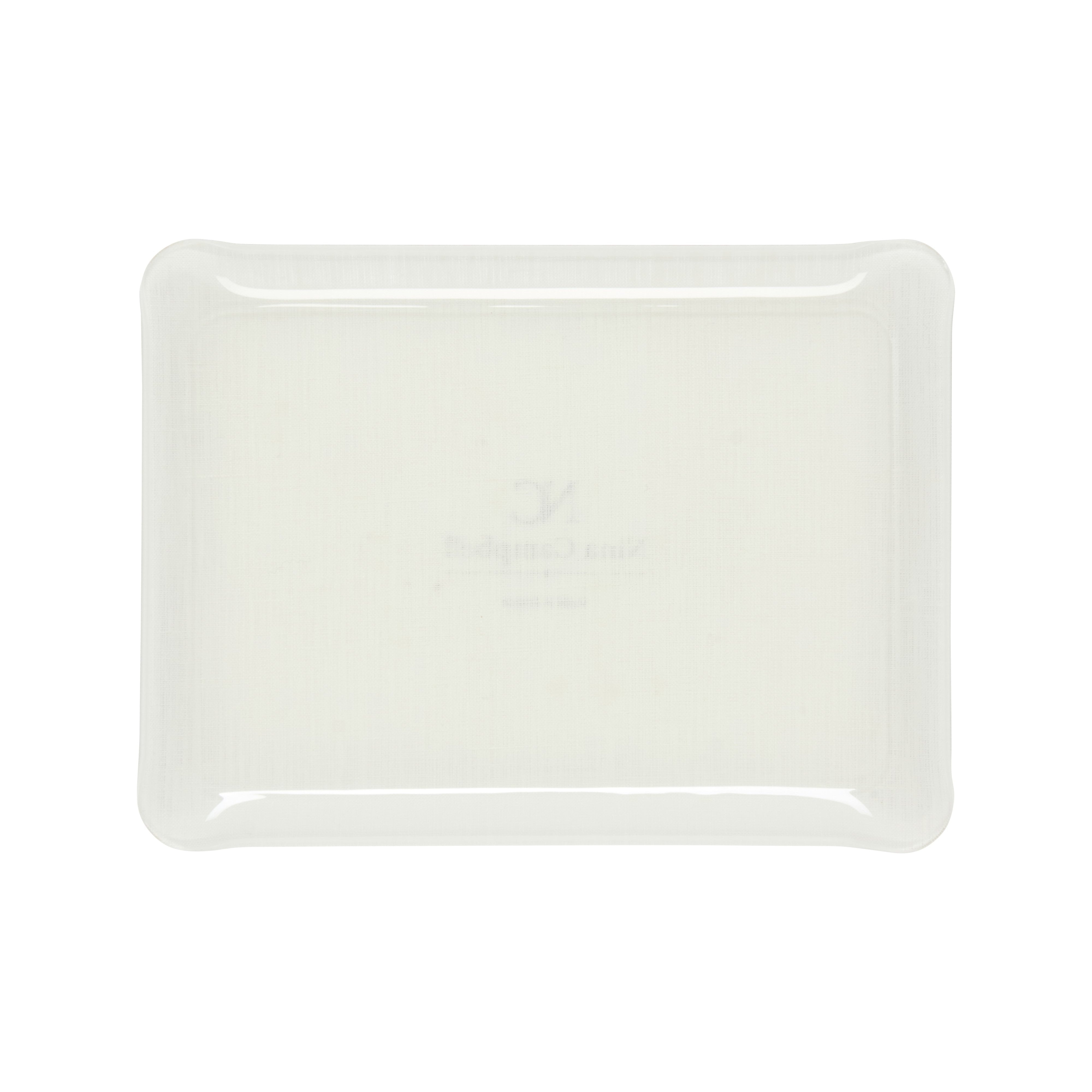 Nina Campbell White Fabric Tray Small against a white background