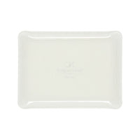 Nina Campbell White Fabric Tray Small against a white background