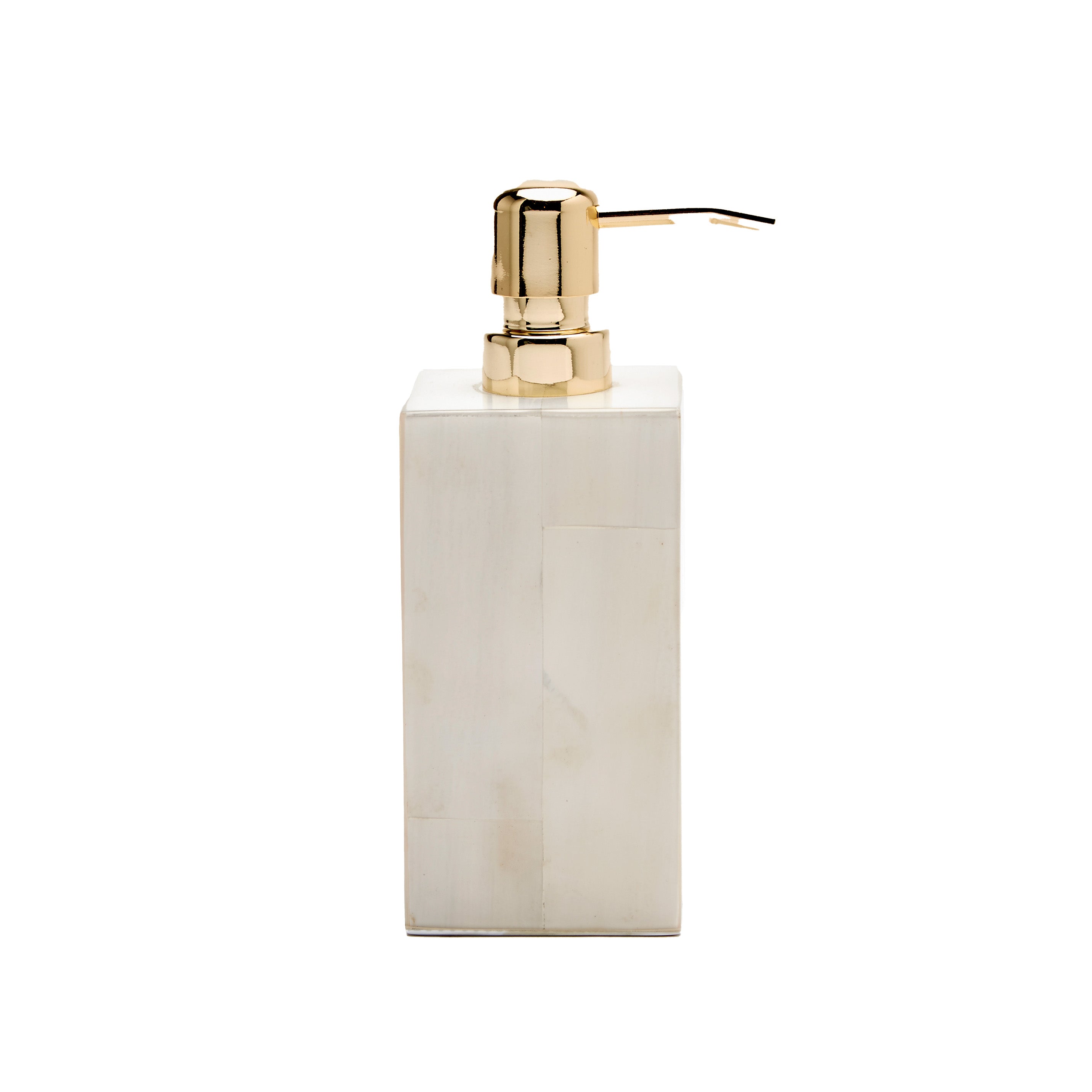 Arles Faux Horn White Soap Pump