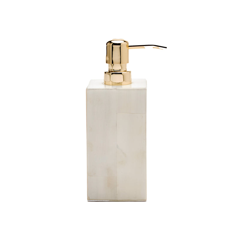 Arles Faux Horn White Soap Pump