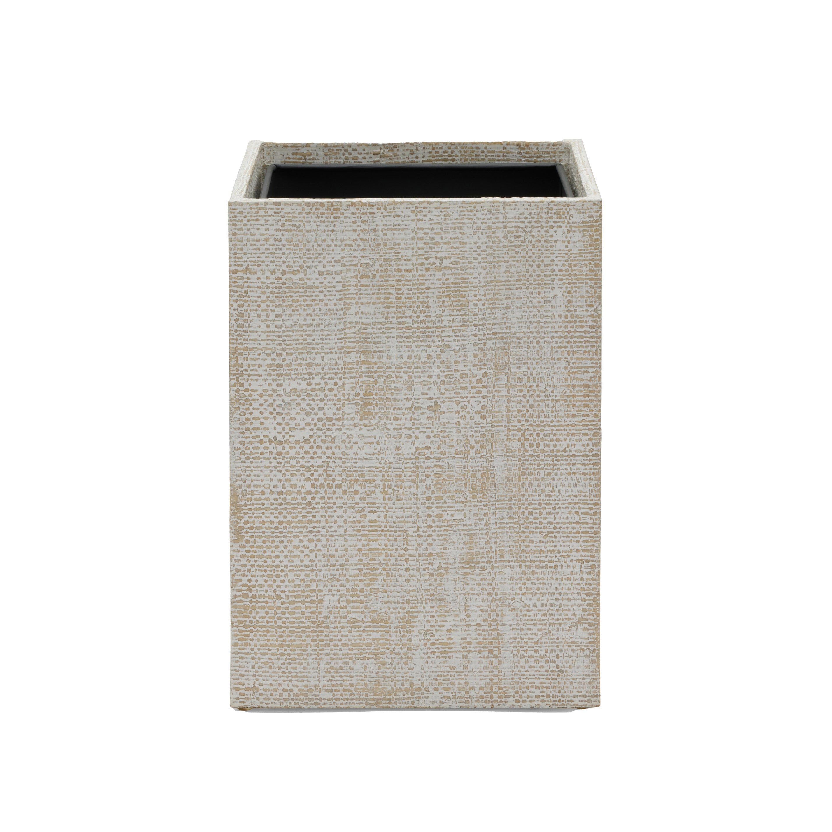 Ghent Woven Whitewash Wastebasket