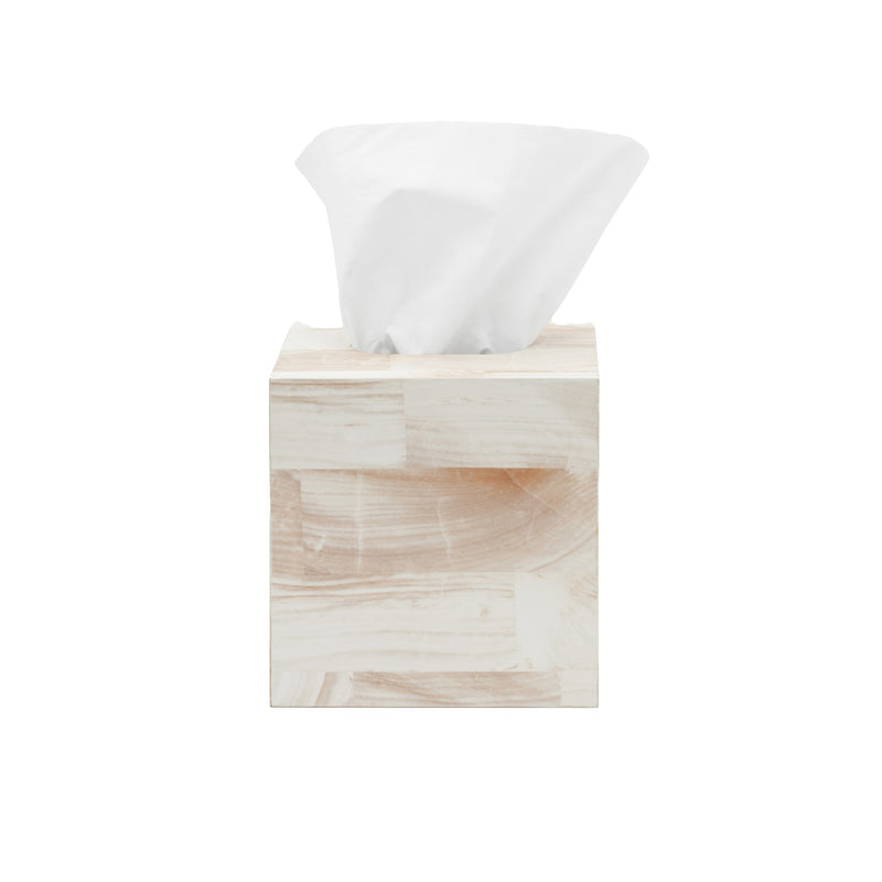 Palermo II Faux Clamstone Tissue Box