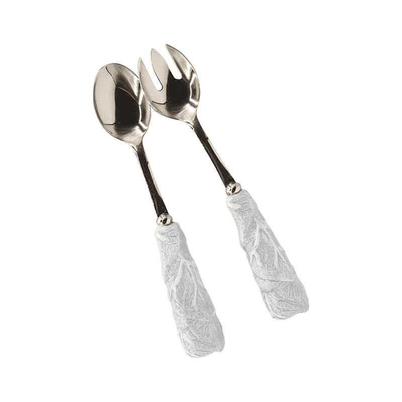 Nina Campbell Serving Set with white ceramic handles