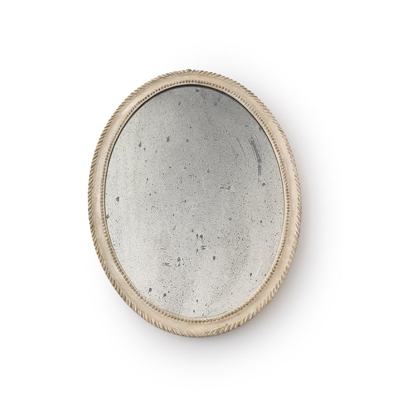 Rose Small Oval Mirror - Cream