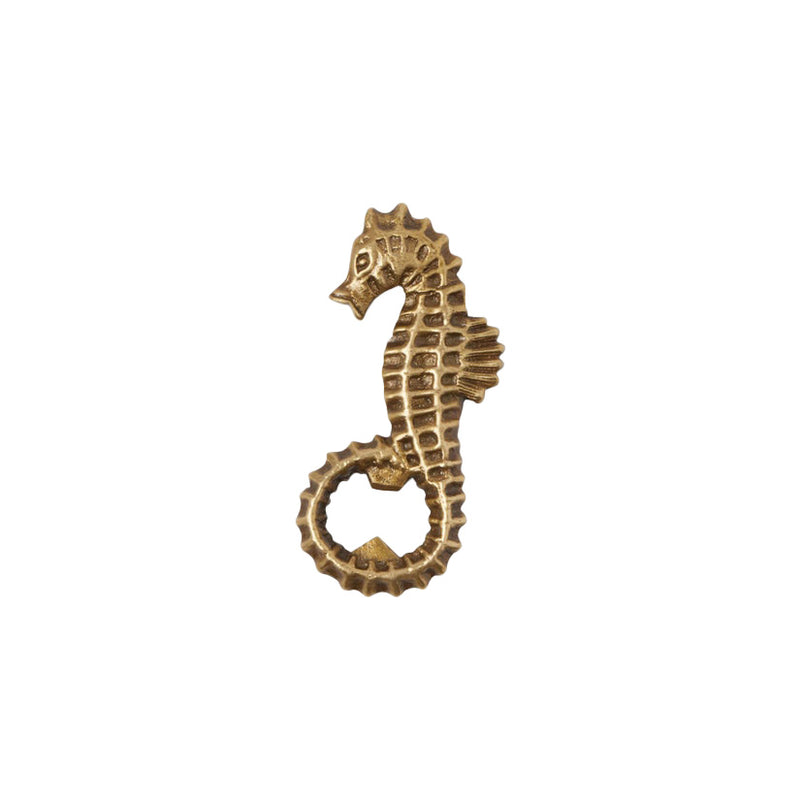 Gio Seahorse Bottle Opener Brass