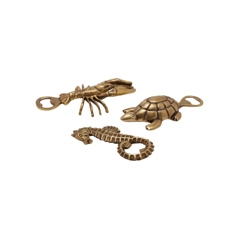 Gio Seahorse Bottle Opener Brass