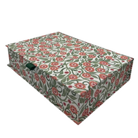 Secret Garden A4 Box File Coral