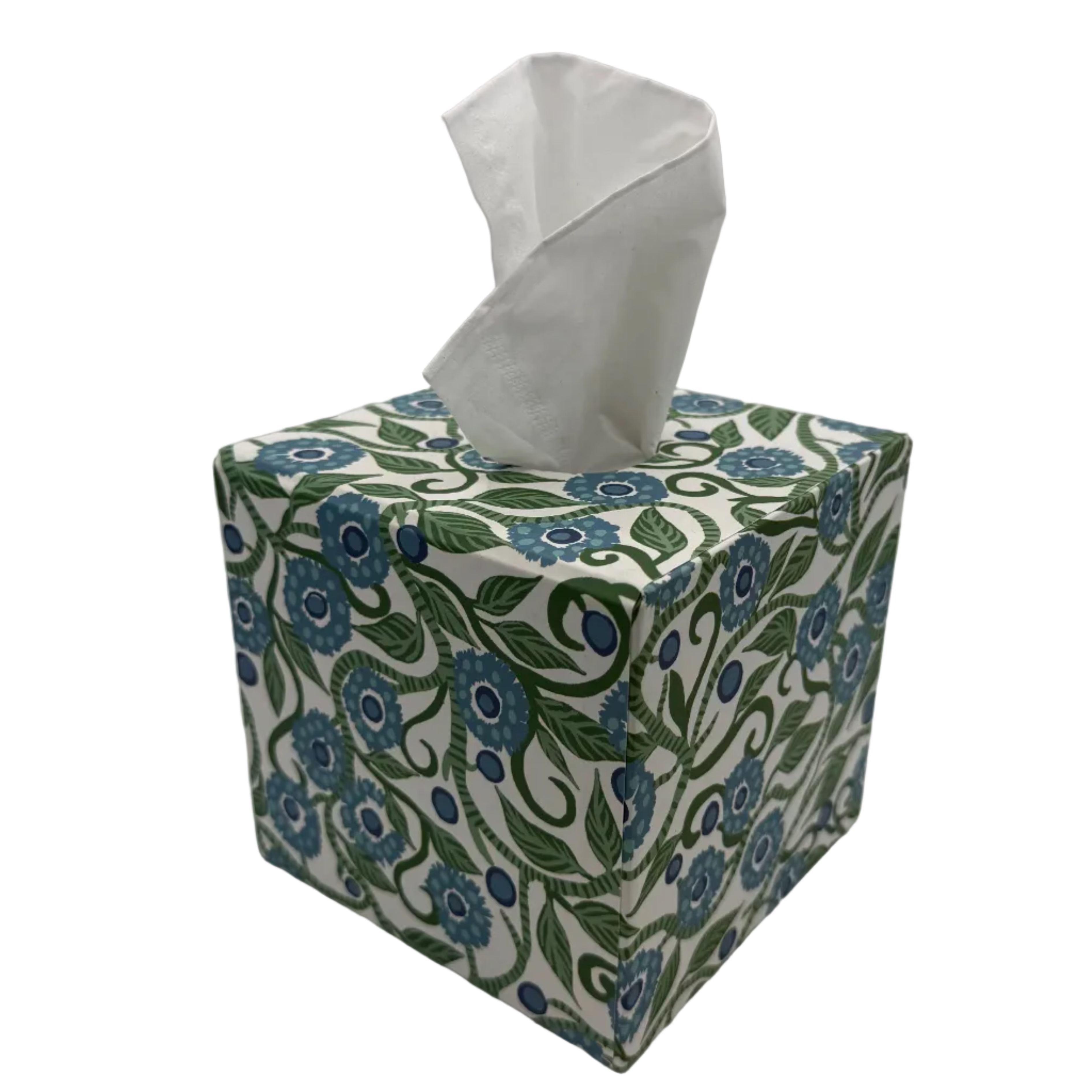 Tissue Box Secret Garden Blue