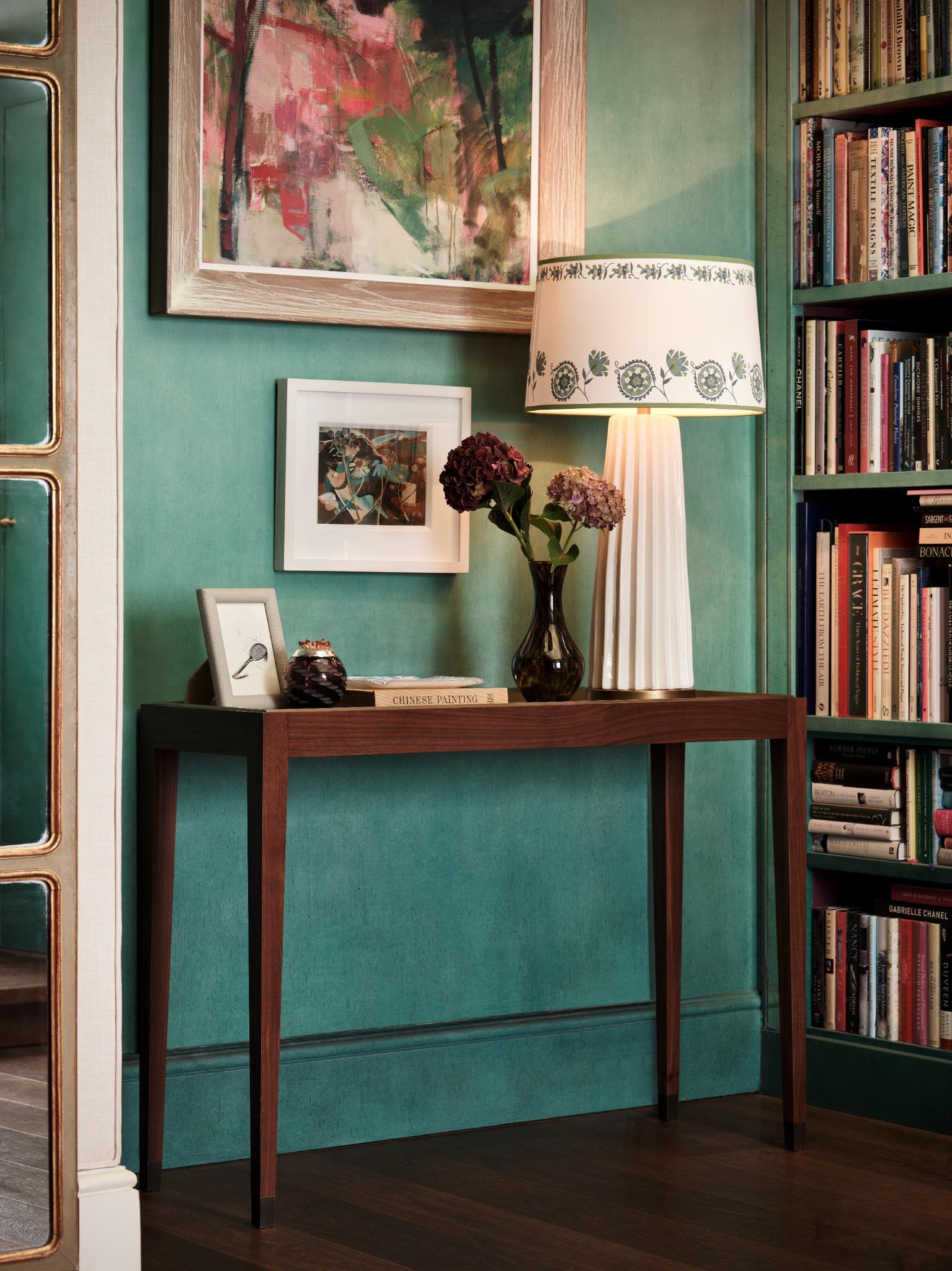 Sidney Console Faux Leather Meadow