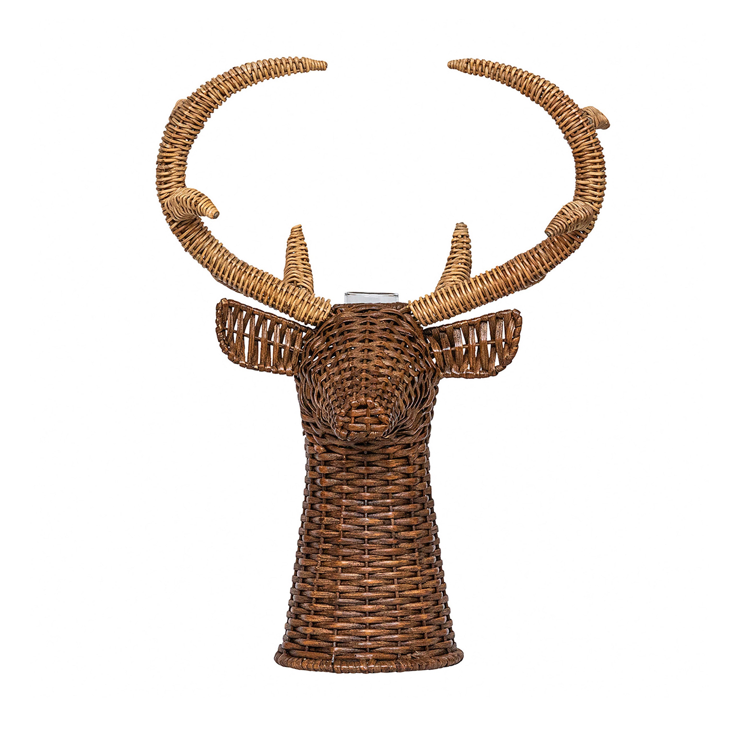 Devon Willow Wicker Stag Vase Small