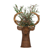 Devon Willow Wicker Stag Vase Small