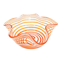 Nina Campbell Swirl Bonbon Bowl Orange against a white background