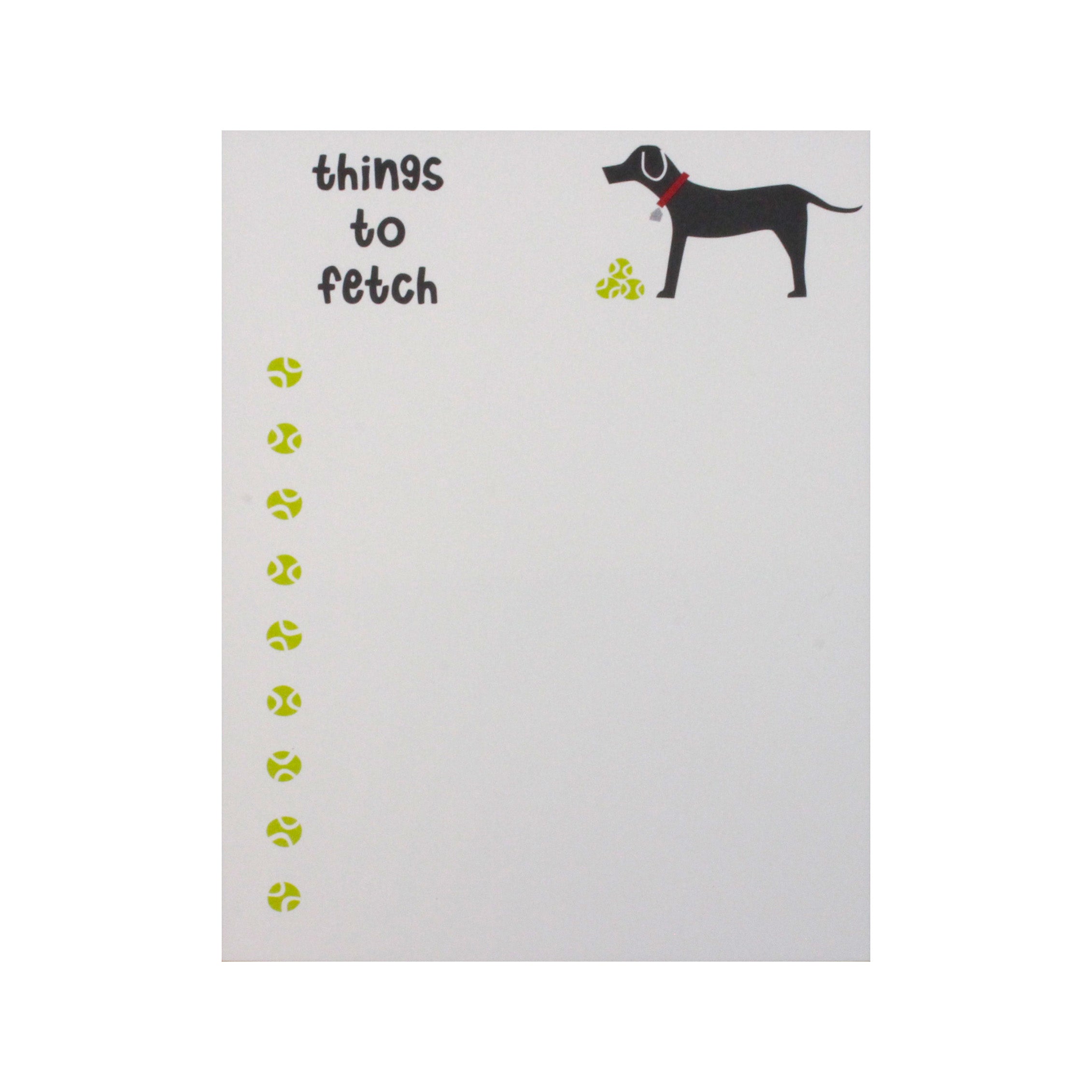 Doggie Things to Fetch Notepad