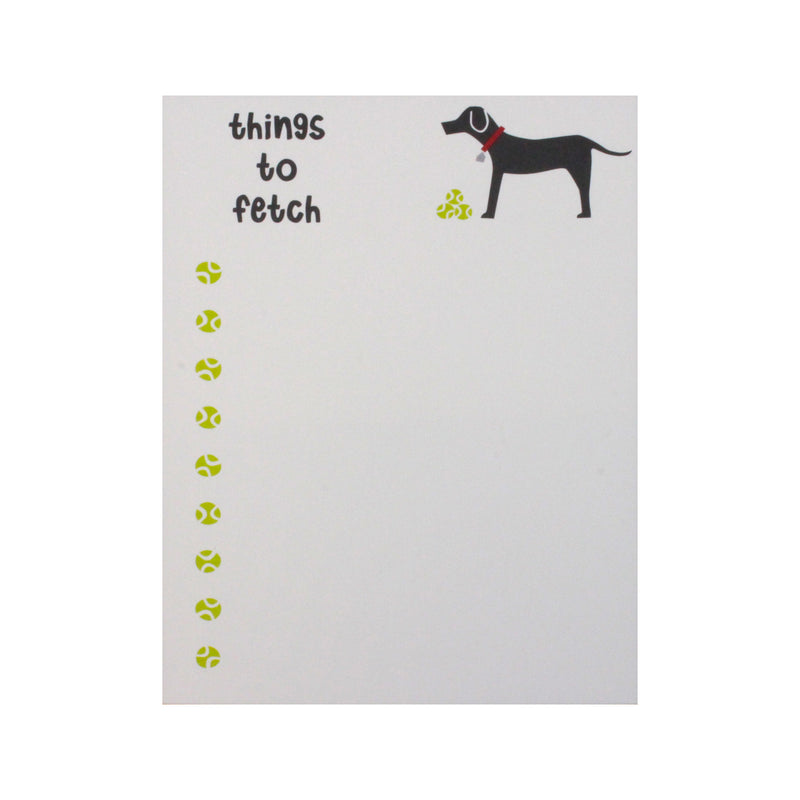 Doggie Things to Fetch Notepad