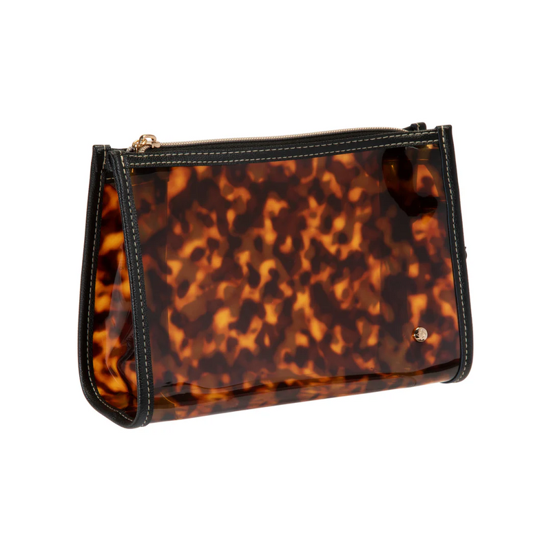 Tortoise shell makeup bag sale