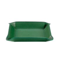 Valet Tray Green Goatskin Leather