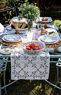 Villa Seville 17" Platter Chambray