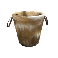 Nina campbell Wesley Brown Swirl Resin Champagne Bucket on white background