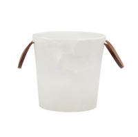 Nina Campbell Resin Ice Bucket White Swirl