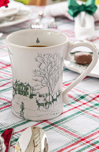 Country Estate Winter Frolic Mug Evergreen