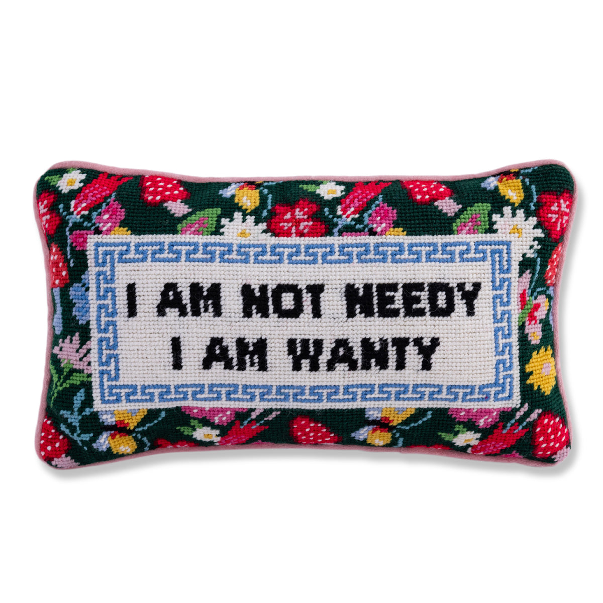 Not Needy Needlepoint Cushion