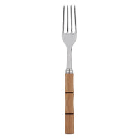 Nina Campbell Natural Bamboo Handle Salad Fork on white background