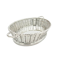Antique Victorian Silver-Plated Oval Basket, by Atkin Brothers Ltd. c1875