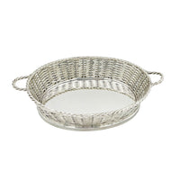Antique Victorian Silver-Plated Oval Basket, by Atkin Brothers Ltd. c1875