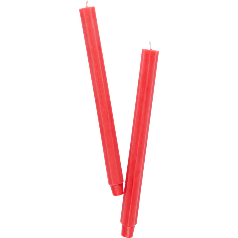 NIna Campbell Fluted coral candles on white background 