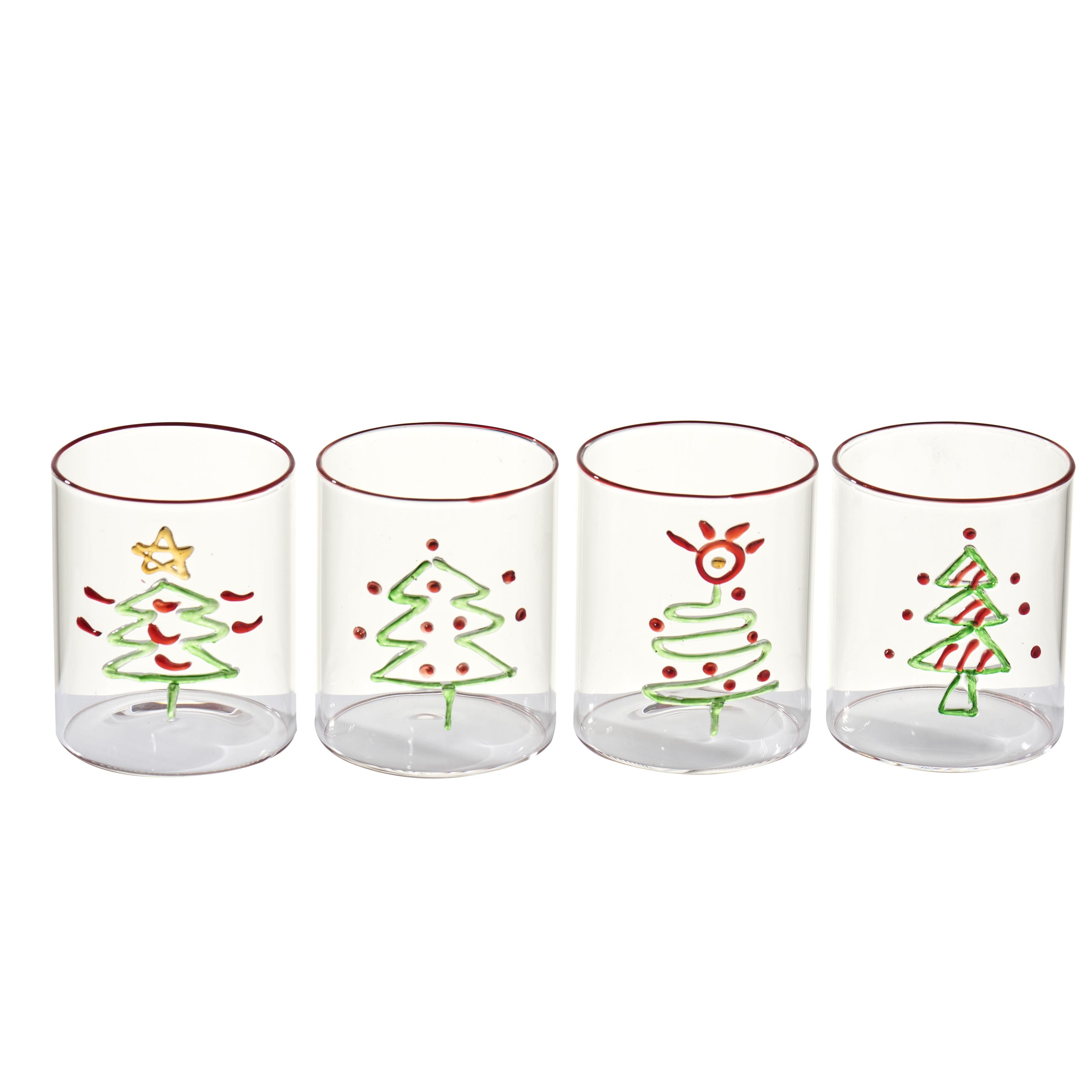 Christmas Glasses - Set of 4