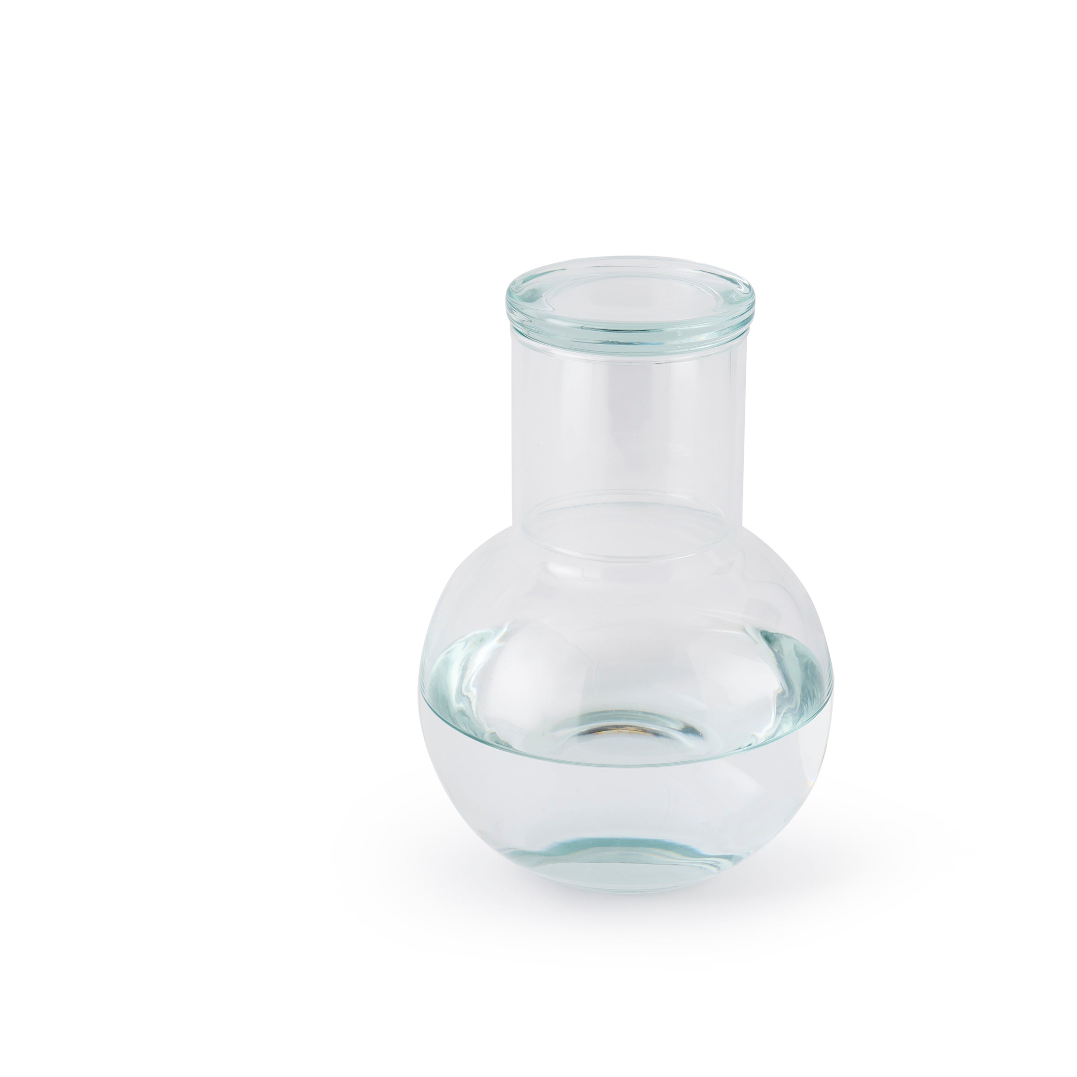 Lausanne Round Carafe Clear Handblown Glass