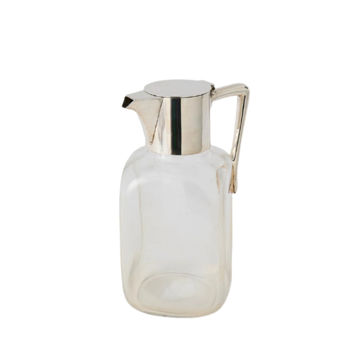 Antique Silver-Plated and Glass Claret Jug c.1890
