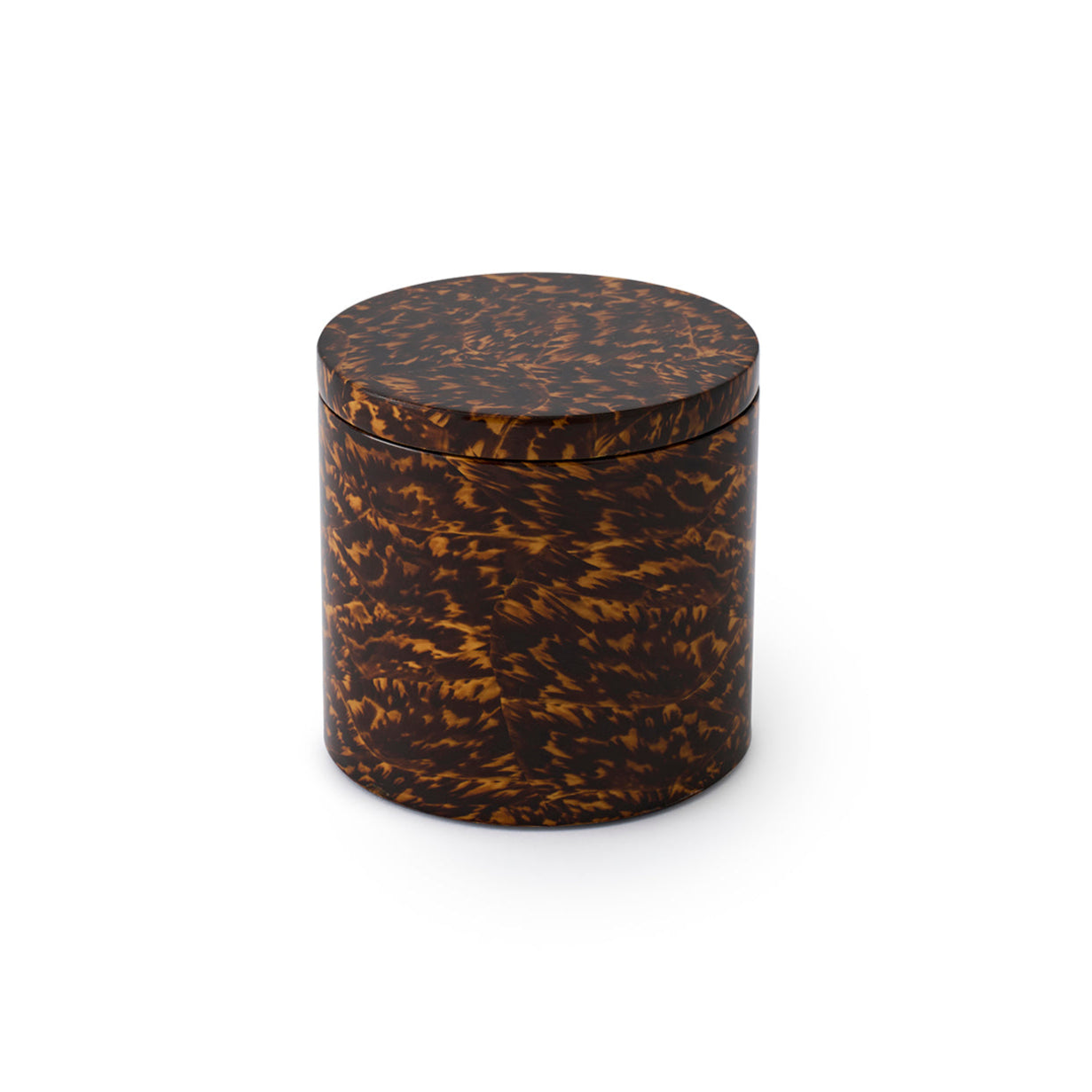 Carmel Gloss Large Canister Faux Tortoise
