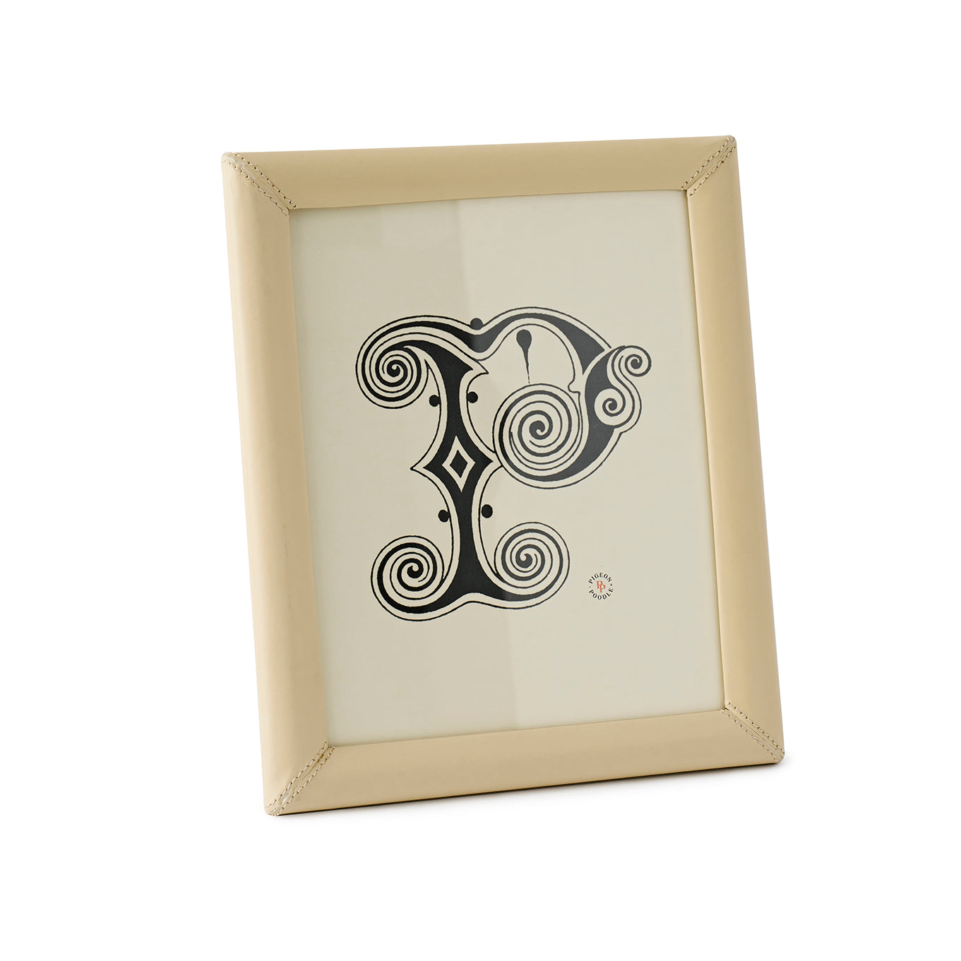Eton Leather Frame Cream  8x10